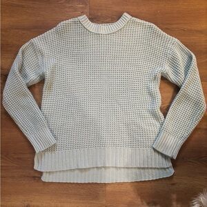 SO Women's Light Blue Crew Neck Sweater